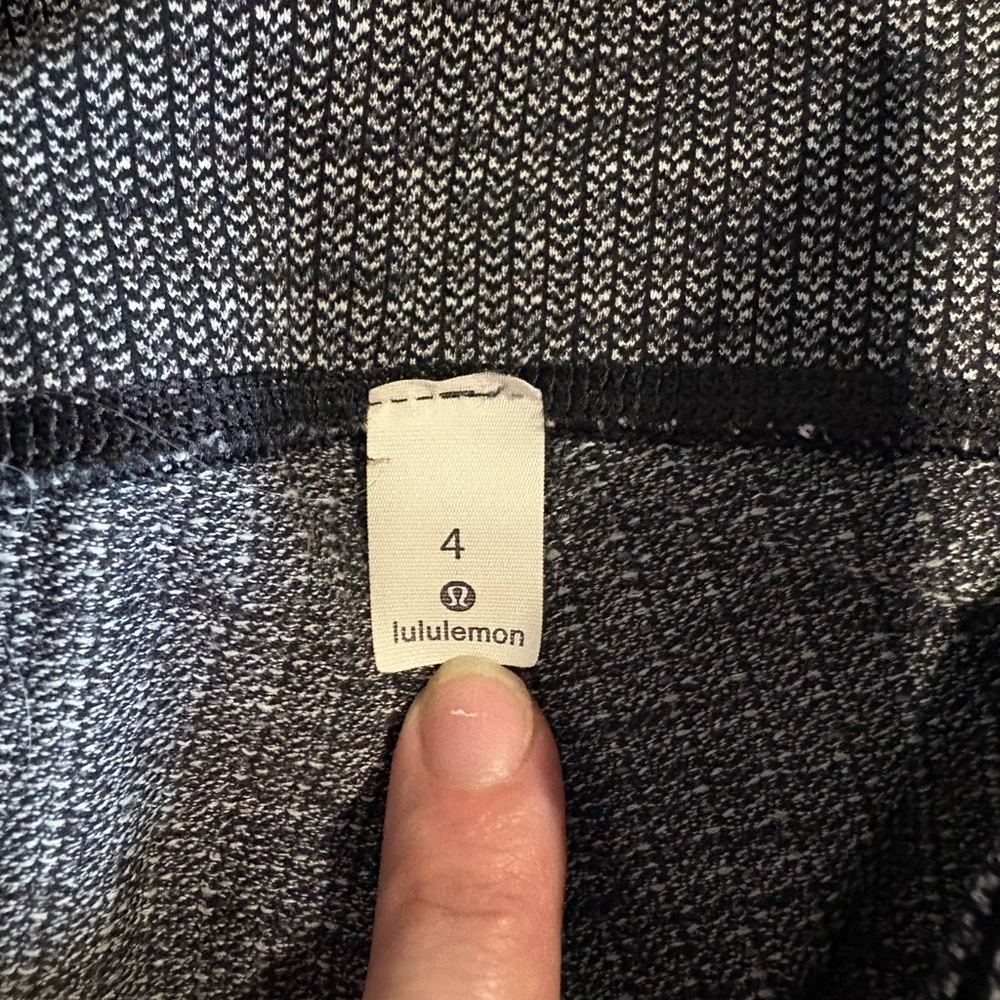lululemon athletica Black & White Marled Leggings Size 4
